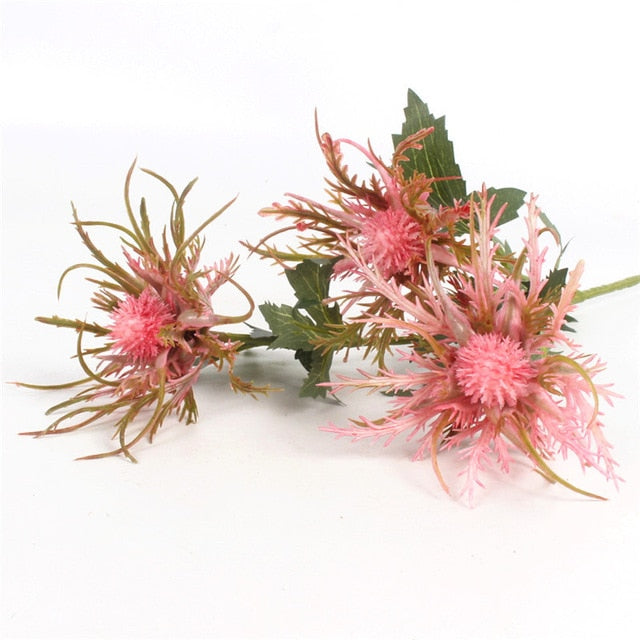 3 forks Simulated sea urchin new peculiar flower artificial plant