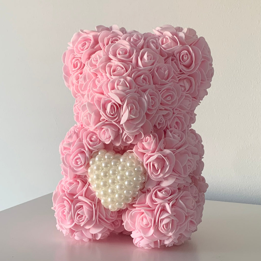 Original Pearl Heart Baby Teddy - Pink