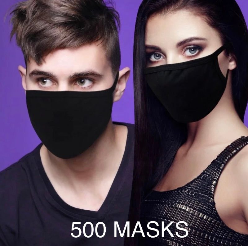 Wholesale Reusable Face Masks | Wholesale | Bulk Buy|  Cotton Face Masks | (Black or White available)