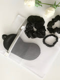 Luxury Gift Set - Pure Mulberry Silk Eye Mask Scrunchies + Bonus Mesh Laundry Bag w/zipper