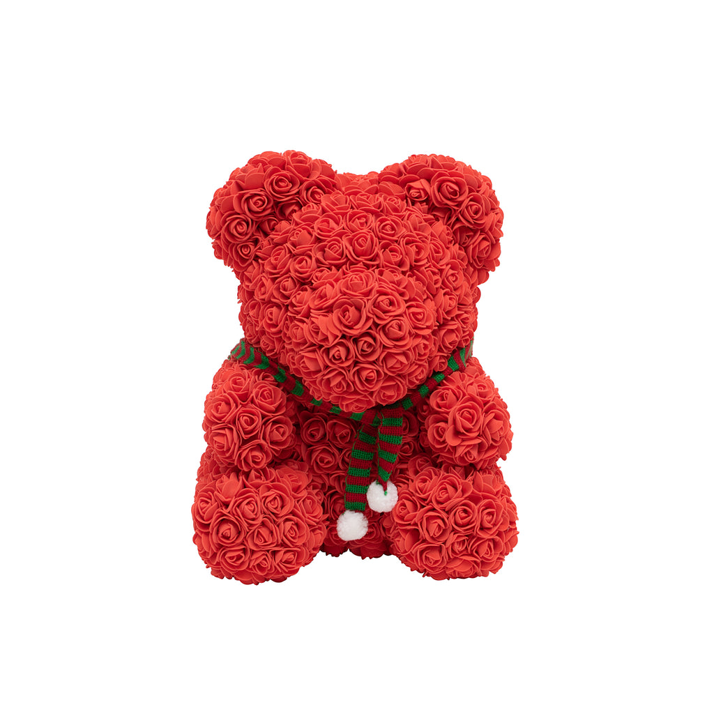 Original Rose Bear w/Scarf - Red