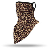 Cheetah Neck Gaiter with Ear Loops | Teens & Adults | Face Neck Covering