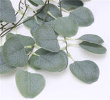 Artificial Rattan Vine Silk Eucalyptus Money Leaf - 1 piece