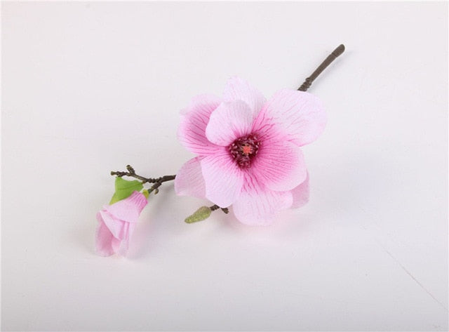 Artificial Short-branch Mini Magnolia Flower - 1 piece