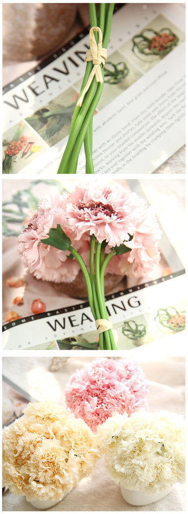 Artificial Carnation Flower Bouquet