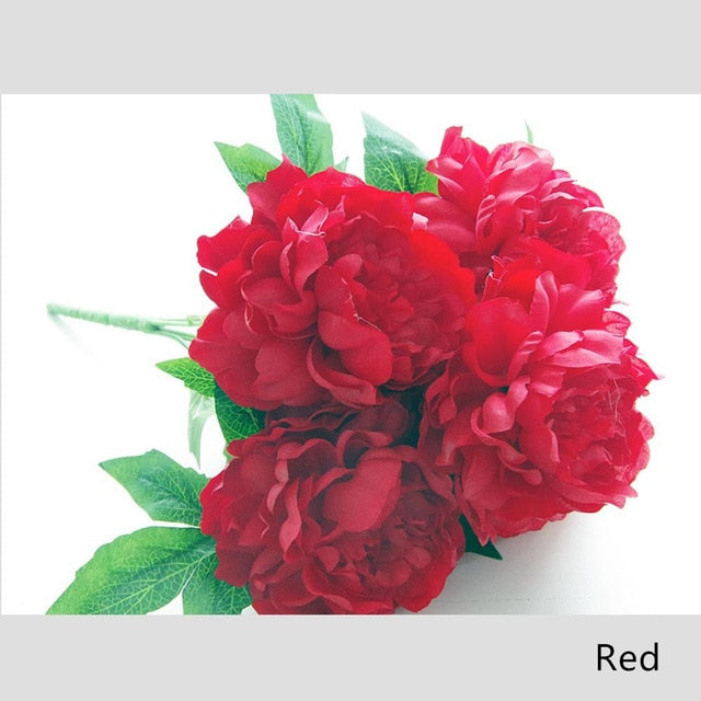 Artificial 5-head French Peony Bouquet