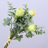 Artificial Small Rose Lotus Baby's Breath Bouquet