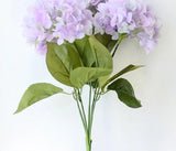 Artificial 5-head Hydrandgea Flower Bouquet
