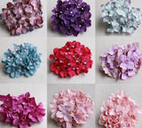 Artificial Silk Hydrangea Flower Heads - 50 pieces