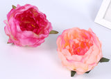 Artificial Silk Peony Flower Heads - 100 pieces