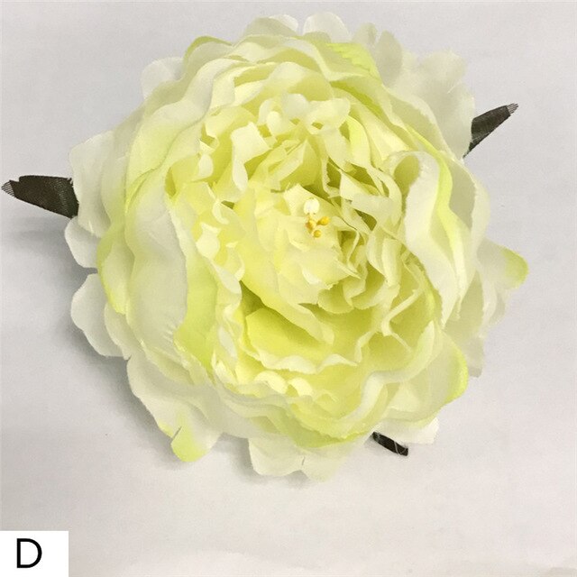 Artificial Silk Peony Flower Heads - 5 pieces