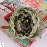 Artificial Silk Peony Flower Heads - 5 pieces