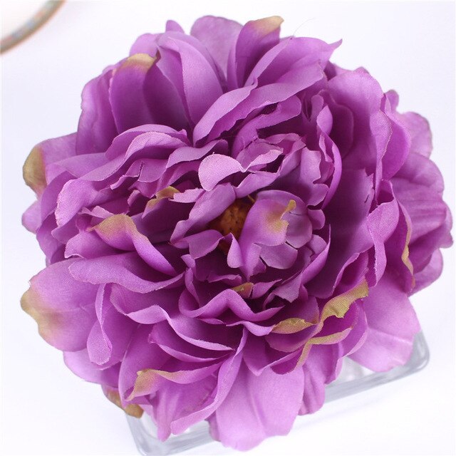 Artificial Large French Silk Peony Heads - 15  pieces