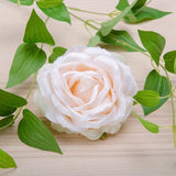 Artificial Silk Rose Peony Flower Heads - 8 pieces