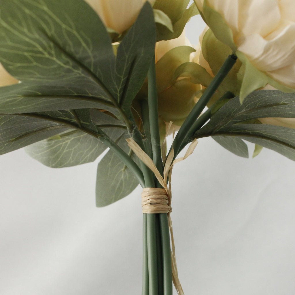 Artificial Silk Rose 6-head Peony Flower Bouquet