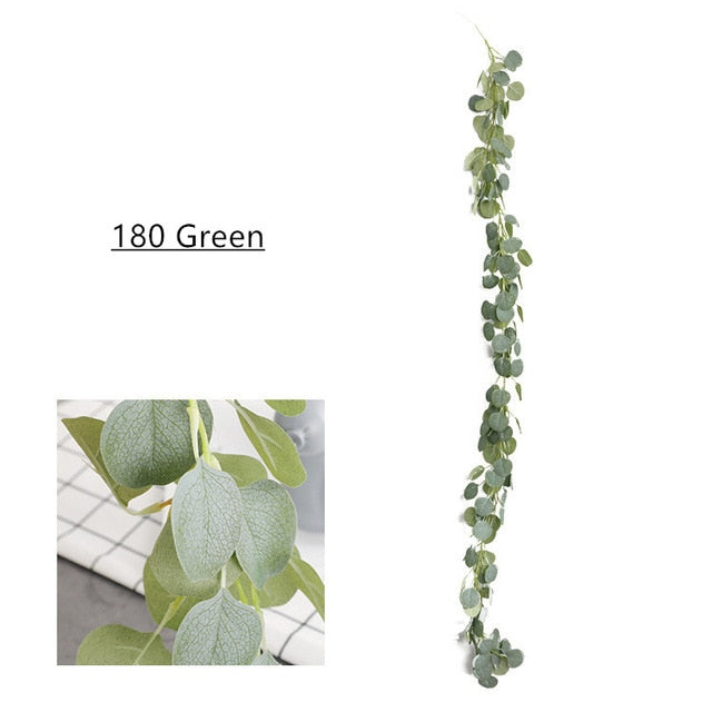 Artificial Silk Eucalyptus Rattan Plant Vine - 1 piece