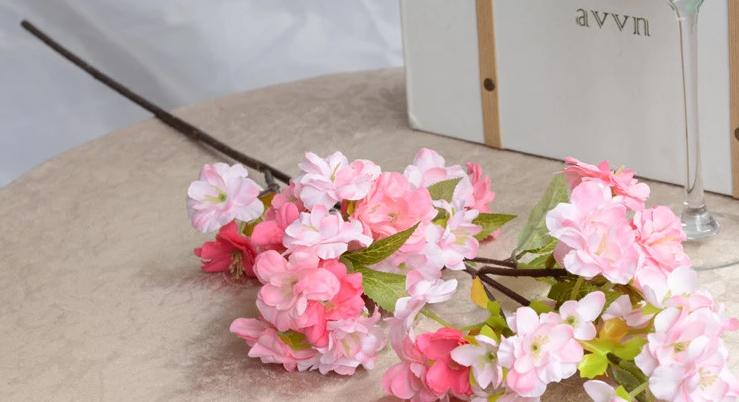 Artificial Silk Cherry Blossom Flower - 20 pieces