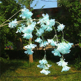 Artificial 4-branch Snow Orchid Flower - 5 pieces
