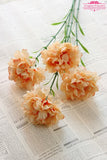 Artificial Silk Carnation Flower - 11 pieces