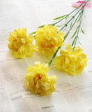 Artificial Silk Carnation Flower - 11 pieces