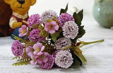 Artificial European Small Clove Carnation Flower Bouquet