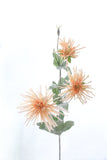 Artificial 3-head Chrysanthemum Small Crab Claw Flower - 1 piece