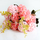 Artificial 10-head Chrysanthemum Ball Silk Flower Bouquet