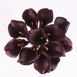 Artificial Real Touch Mini Calla Lily Flowers - 11 pieces