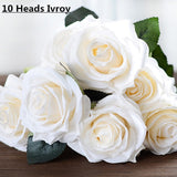 Artificial 7/9/10-head Rose Bouquet