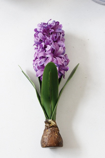 Artificial Hyacinth with Bulbs Plant - 1 piece