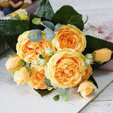 Artificial Korean Silk Rose Flower Bouquet
